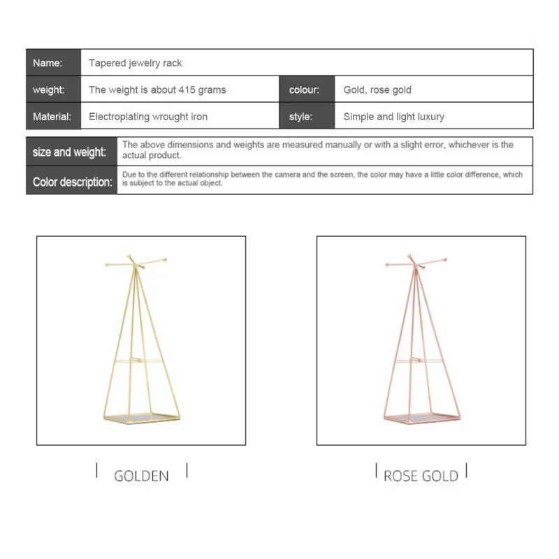 

Jewelry Organizer Stand Display Tree With Bottom Tray For Necklaces Bracelets Earrings Storage Holder Racks