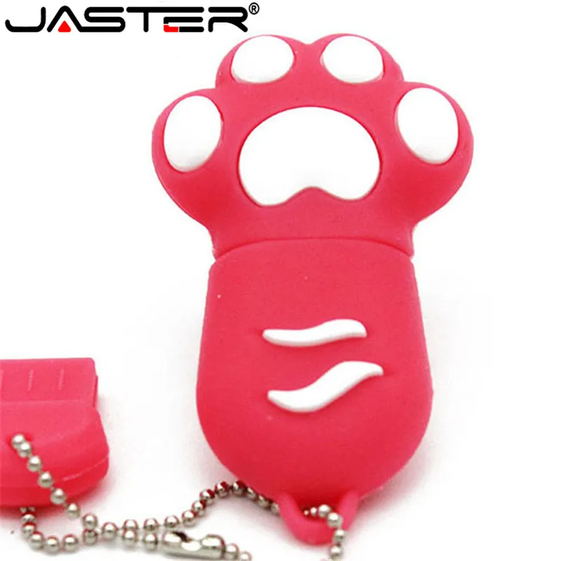 Карта памяти JASTER Cartoon claw model usb 2 0 милый U-диск мини флеш-накопитель флешка 4 ГБ 8 16 32 64