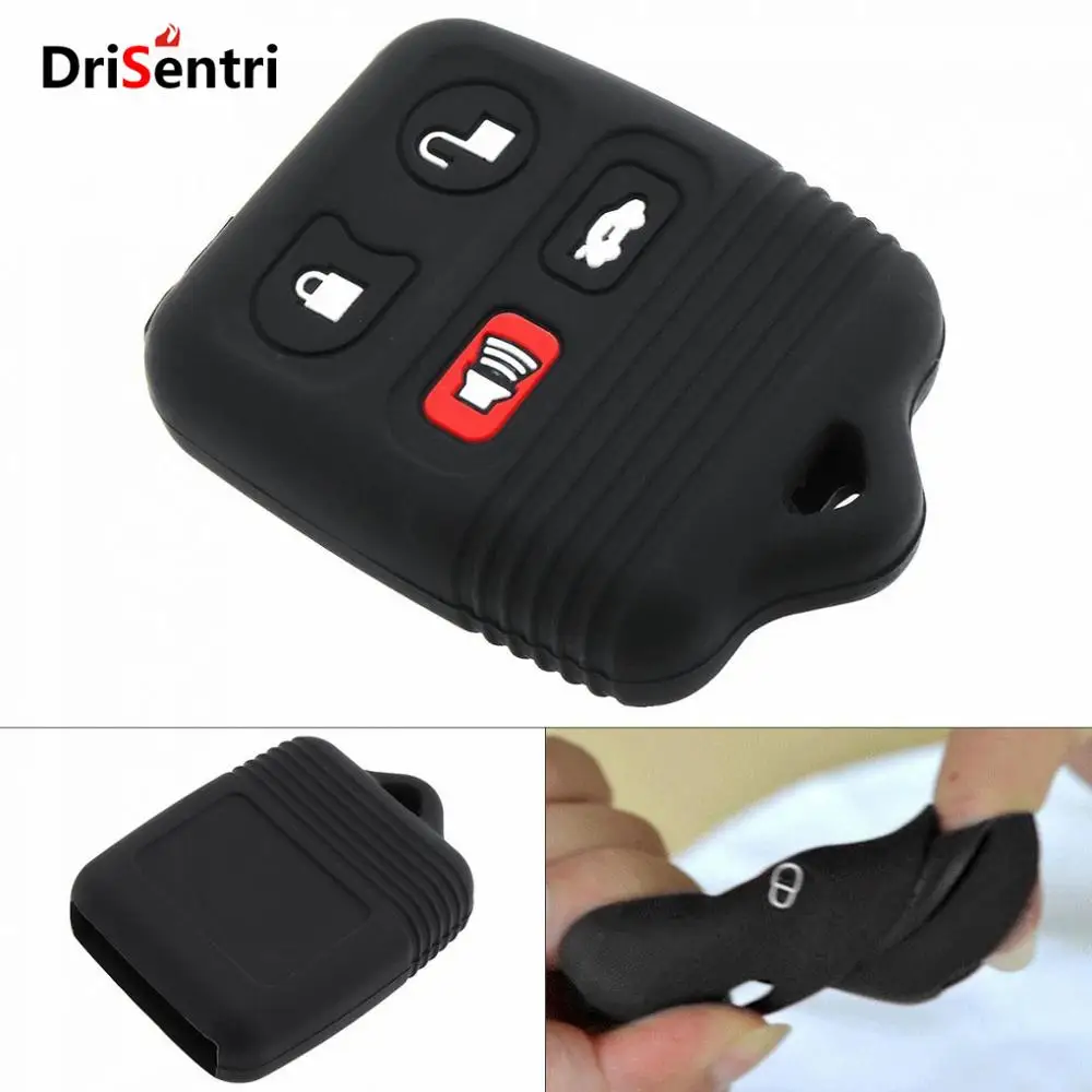 4 кнопки силиконовый чехол для ключей автомобиля с прямой пластиной Ford Windstar новое
