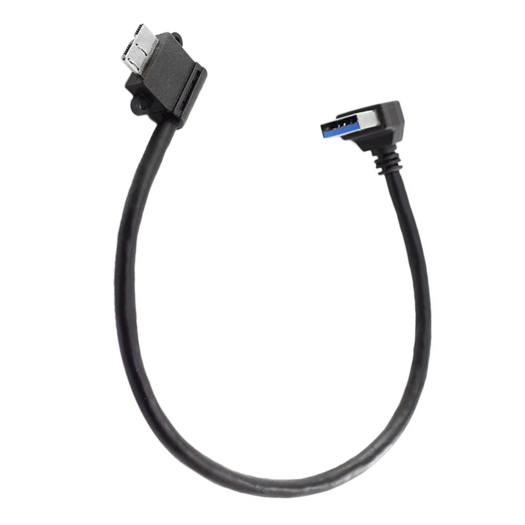 25 см USB 3 0 A штекер Micro B 10pin 90 градусов вниз угол короткий кабель | Компьютеры и офис