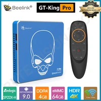 beelink gt king pro tv box android 9 4g ddr4 64g wifi6 s922x h 4k quad core support dolby audio dts smart iptv set top digital