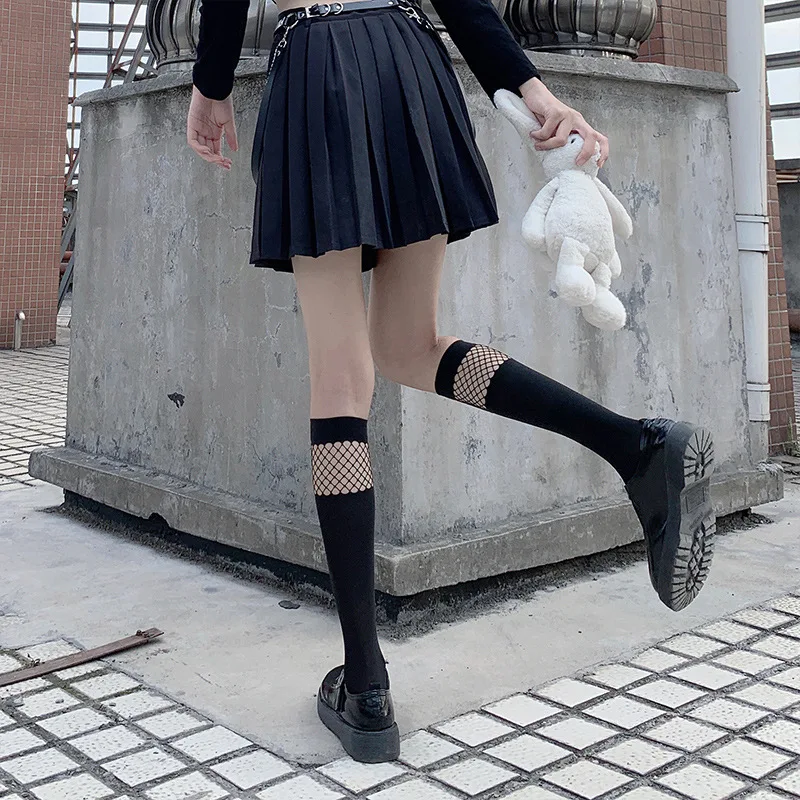 Пикантные женские гольфы модные сетчатые милые в стиле колледжа для девочек