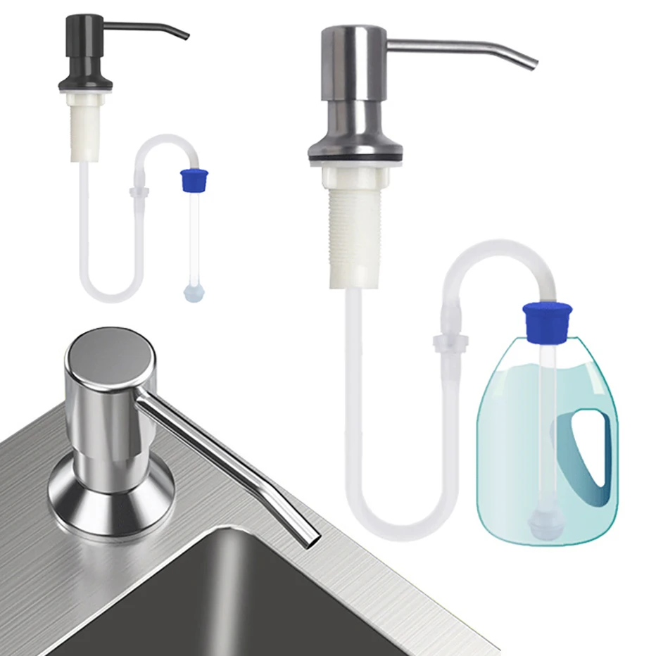 

Дозатор для мыла для раковины удлинительная трубка насос для жидкого мыла для кухни и ванной раковины встроенный Удлинительный жидкостный ...
