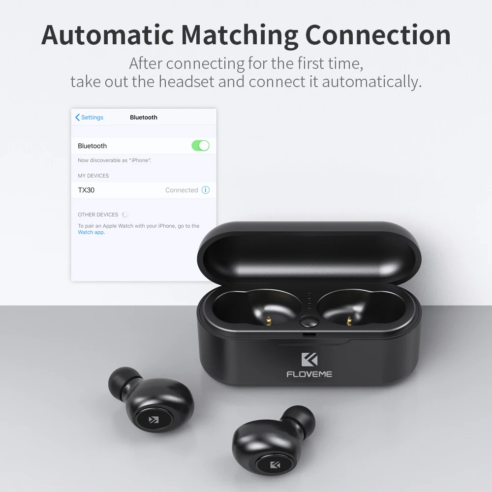 FLOVEME наушники-вкладыши TWS с 5 0 Bluetooth наушники для Xiaomi Redmi беспроводные гарнитура 3D