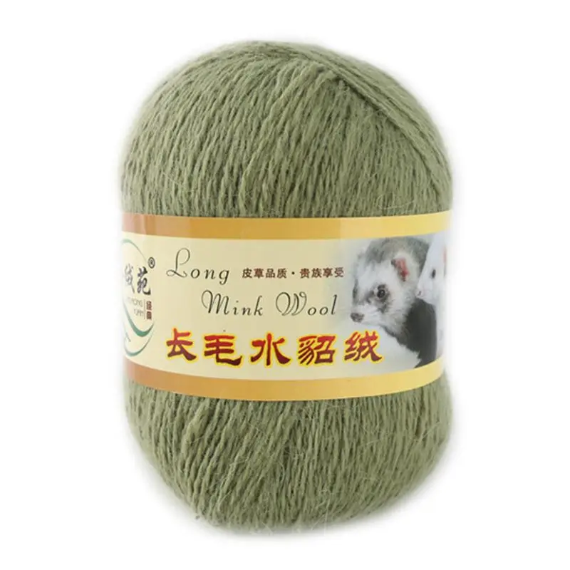 Мягкая Высококачественная норковая шерстяная пряжа ручной вязки роскошная