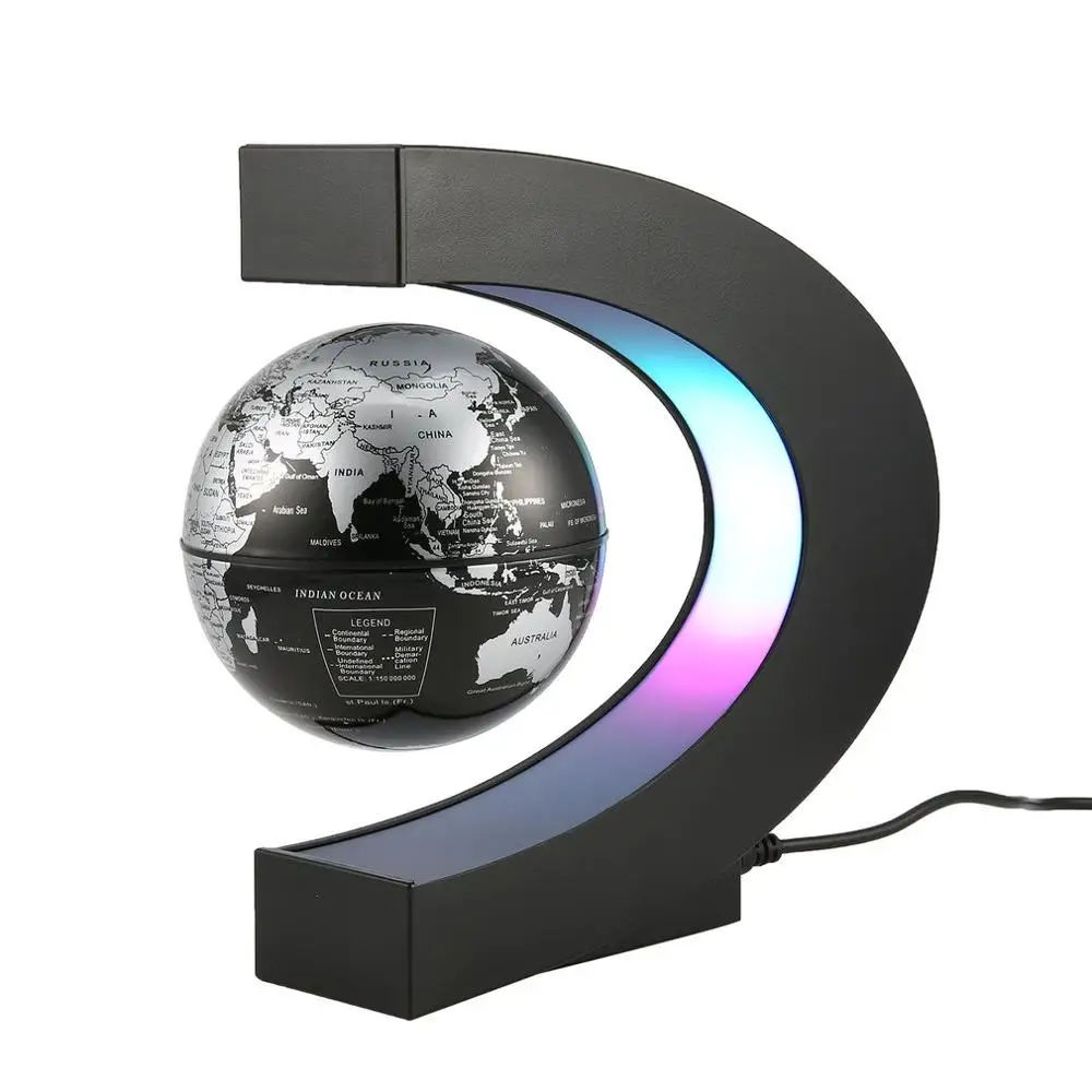 

1Pcs Magnetic Levitation Floating Teach Education Globe World Map Decoration US Plug Map Novelty Decoration Birthday Gift