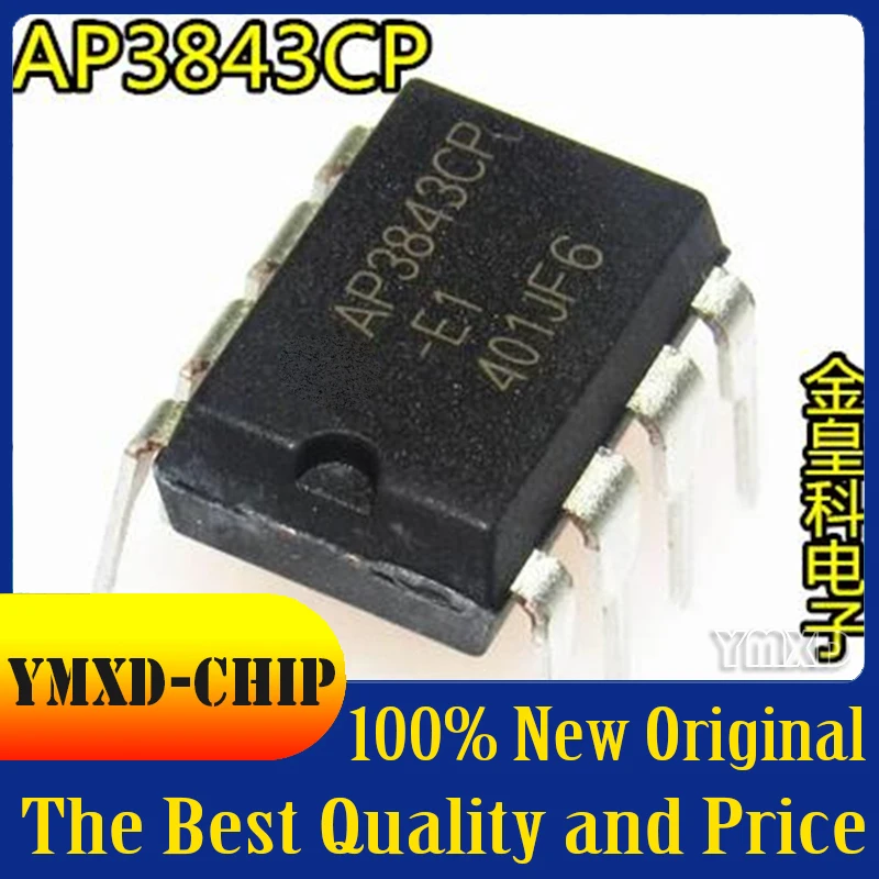 10 шт./лот новый оригинальный AP3843 AP3843CP-E1 текущий режим PWM контроллер DIP-8 |