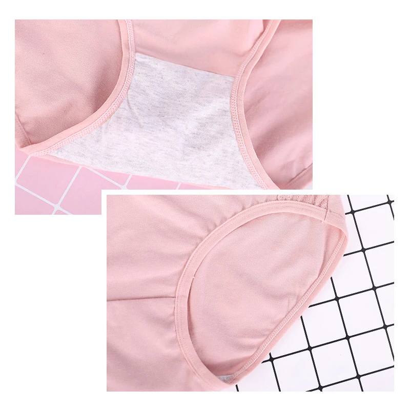 XL ~ 6XL размера плюс женское нижнее белье с рисунком Хлопковые трусы Бесшовное