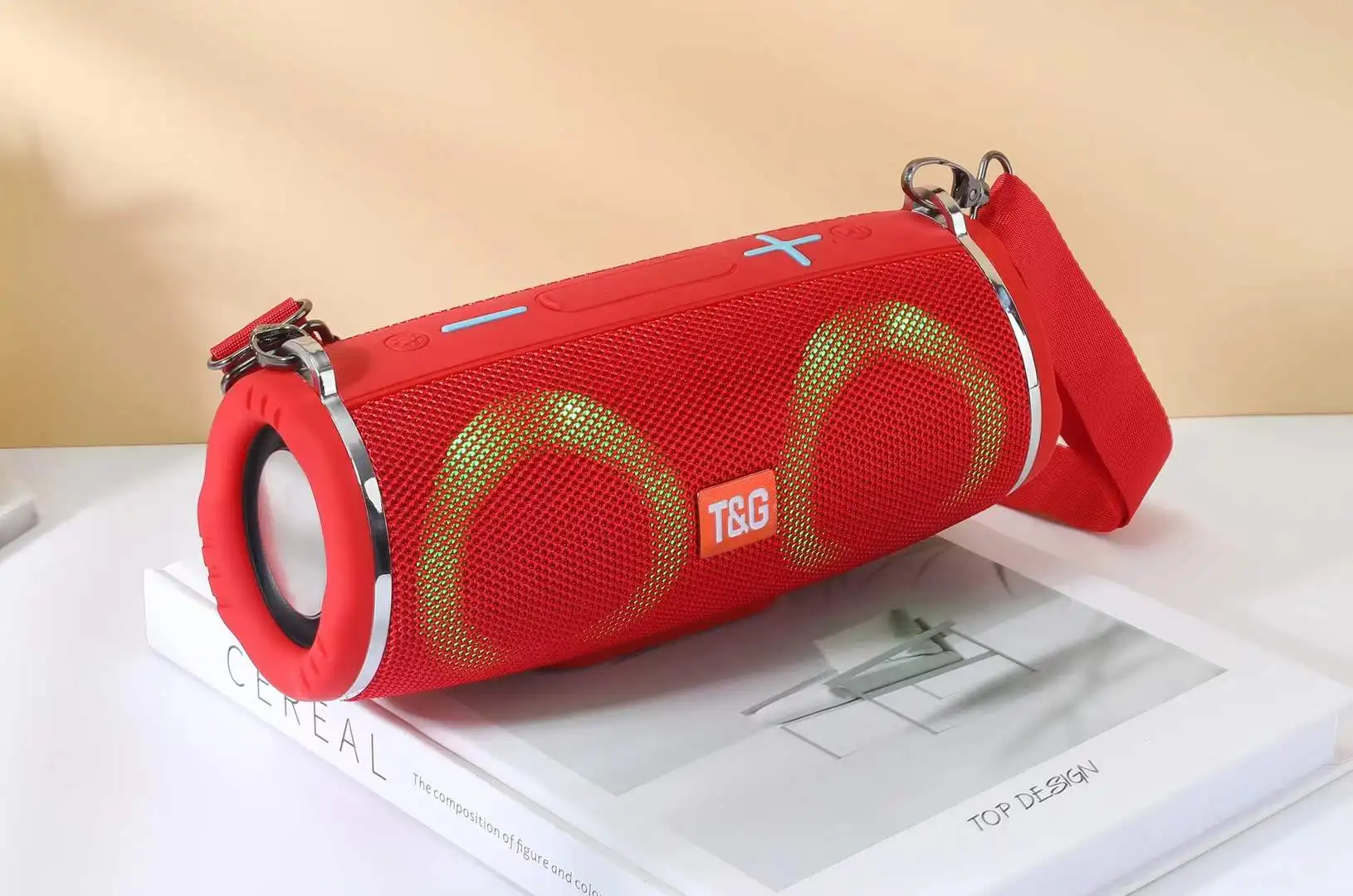 Портативная Беспроводная колонка EONKO TG642 20 Вт Bluetooth TF USB FM AUX светильник ка - купить
