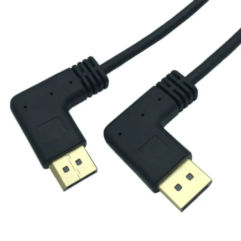 30 см порт дисплея DP папа 90 градусов под углом К Fmale Удлинительный кабель для CRT LCD