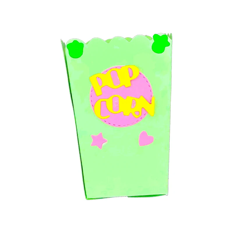 Коробка для закусок из попкорна металлическая рамка резки шаблоны скрапбукинга