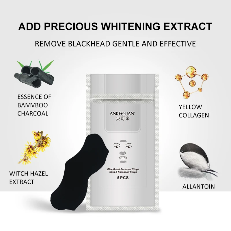 30 шт. маска для удаления угрей носа полоска пор черная пилинг кожи лечение акне