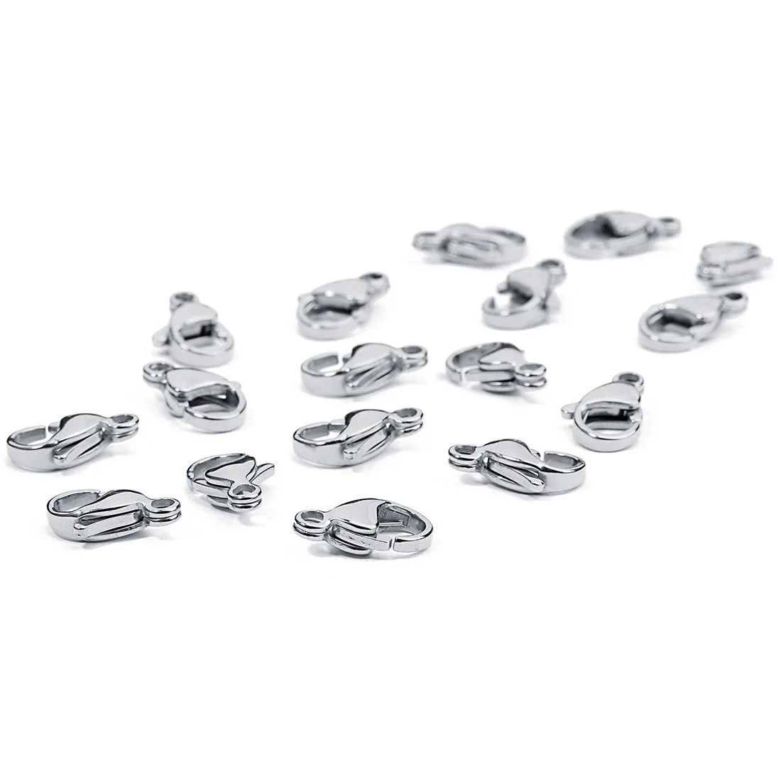 

25 Pcs/pack Stainless Steel Ornament Buckle Bracelet Necklace Lobster Buckle DIY Ornament Accessories Connecting Buckle