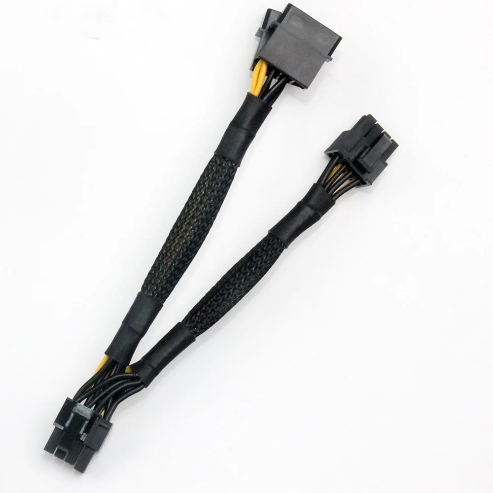 5 _ 4-контактный кабель адаптера Molex к графическому процессору GPU PCIE 8-контактный 2x8
