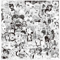 1050100pcs black and white sexy girl stickers aesthetic laptop motorcycle car waterproof di y graffiti decal sticker packs