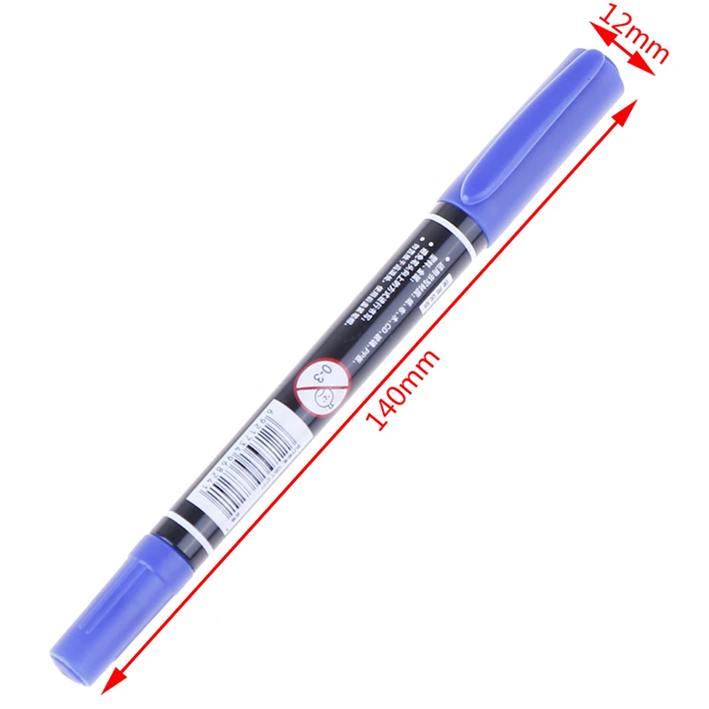 

3pcs/pack Twin Tip Permanent Markers, Fine Point, ( Black, Blue, Red ) Ink, 0.5mm-1mm