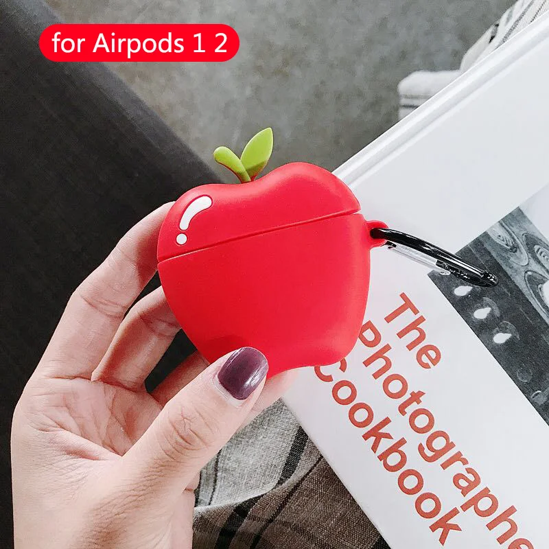 Для Apple Airpods чехол силиконовые милые аксессуары для мультяшных Airpods 2 Наушники коробка Беспроводная bluetooth-гарнитура защитный чехол