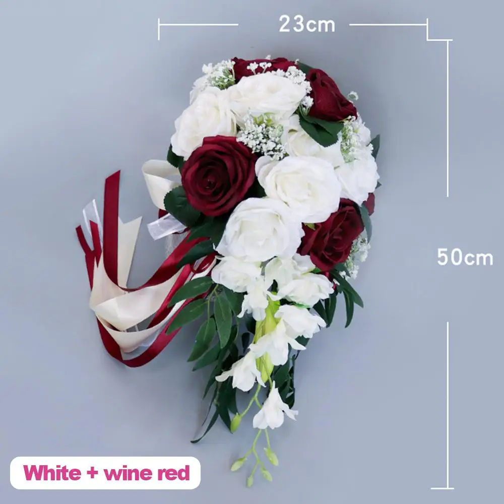 

Bridesmaid Girl Rose Flowers 3 Color Wedding Party Bouquet Flower Artificial Flower Romantic Fake Ranunculus