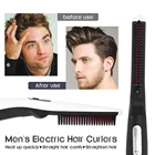 Многофункциональная расческа для волос, выпрямитель для бороды, выпрямитель для волос, электрический выпрямитель для бороды, расческа для быстрого выпрямления волос, стайлер для мужчин
