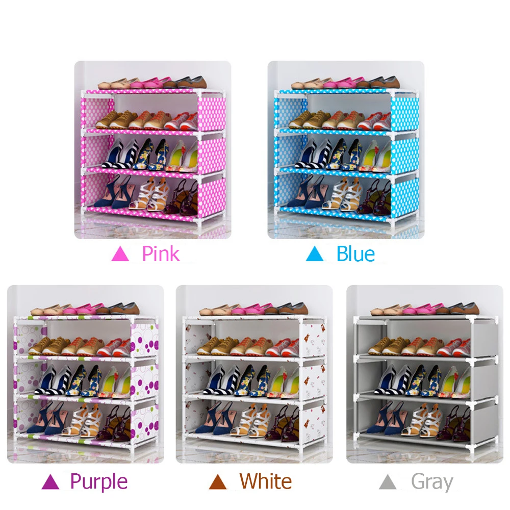 Полка для обуви складная 3/4/5/6 слоев Пылезащитная|Полки и органайзеры обуви| |