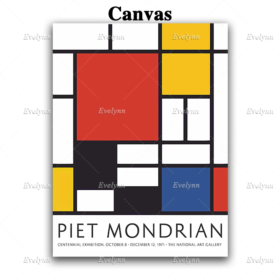 Постеры Piet Mondrian Художественная печать минимализм абстрактные настенные