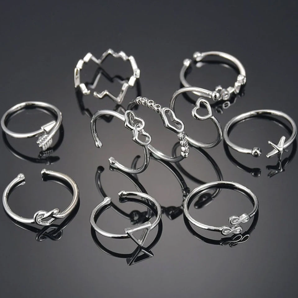 Concise Unisex Fashion Custom Adjustable Stainless Steel Rings Sliver Trendy High Quality Wedding Rings Jewelry For Lovers