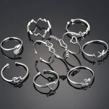 Concise Unisex Fashion Custom Adjustable Stainless Steel Rings Sliver Trendy High Quality Wedding Rings Jewelry For Lovers