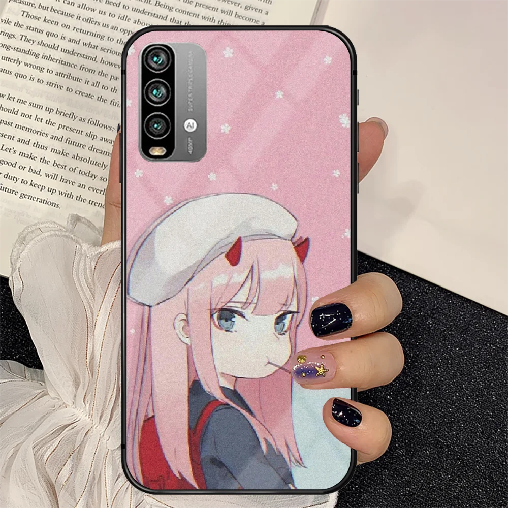 

Anime DARLING in the FRANXX 02 Phone Tempered Glass Case Cover For Xiaomi Redmi note k 7 8 9 10 30 40 A C T S Pro Shell Silicone