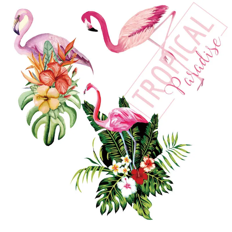 Фламинго одежда горячая штамповка футболки коробки и сумки Горячая