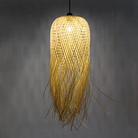 bamboo hang lamps lights led pendant for home luminaire design pendant loft hanging lustre southeast asia suspension fixtures