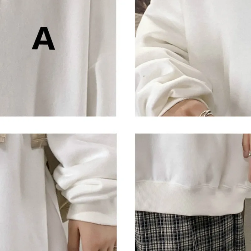 

Men No Hat Hoodies Letter Print Colorful Fashion Simple All-match Streetwear Harajuku Ulzzang Male Baggy Daily Plus Velvet