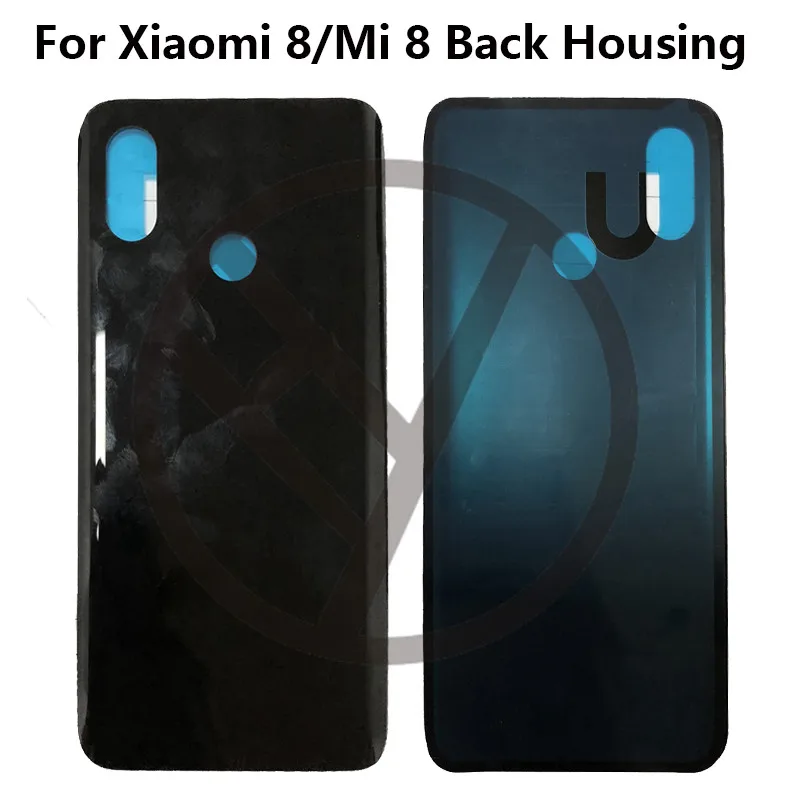 Для Xiaomi mi 8 задняя крышка батарейный корпус стеклянная корпуса дверь Замена для