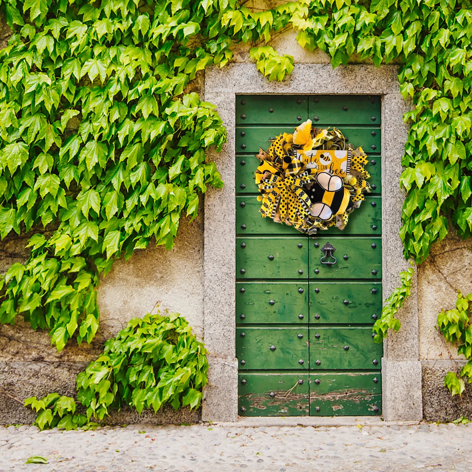 

Simulation Leaf Bee Sunflower Wreath Artificial Garland Hanging Pendants Wedding Party Home Decor Decoration Accessories