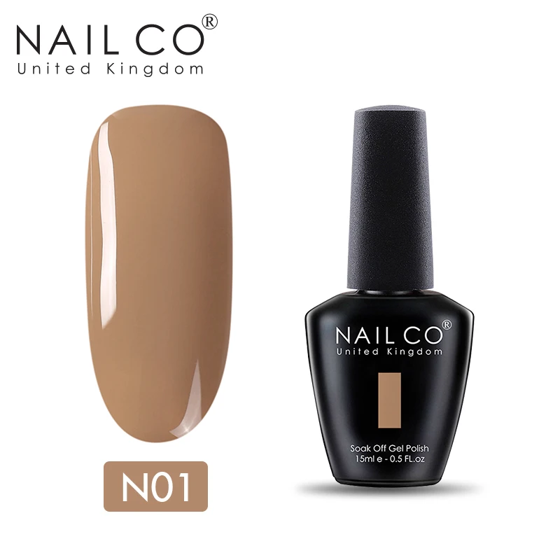 N01 NAILCO УФ светодиодный Гель-лак для ногтей smalto Полупостоянный unghie живопись гель лак Manicura permanente замочить от ногтей Гель-лак художественный - Цвет: N01