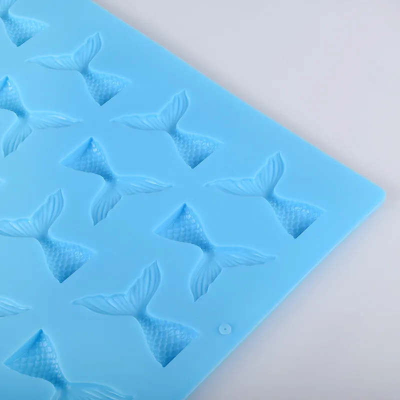 Силиконовая мини форма хвост русалки формы для помадки торта шоколадная глина