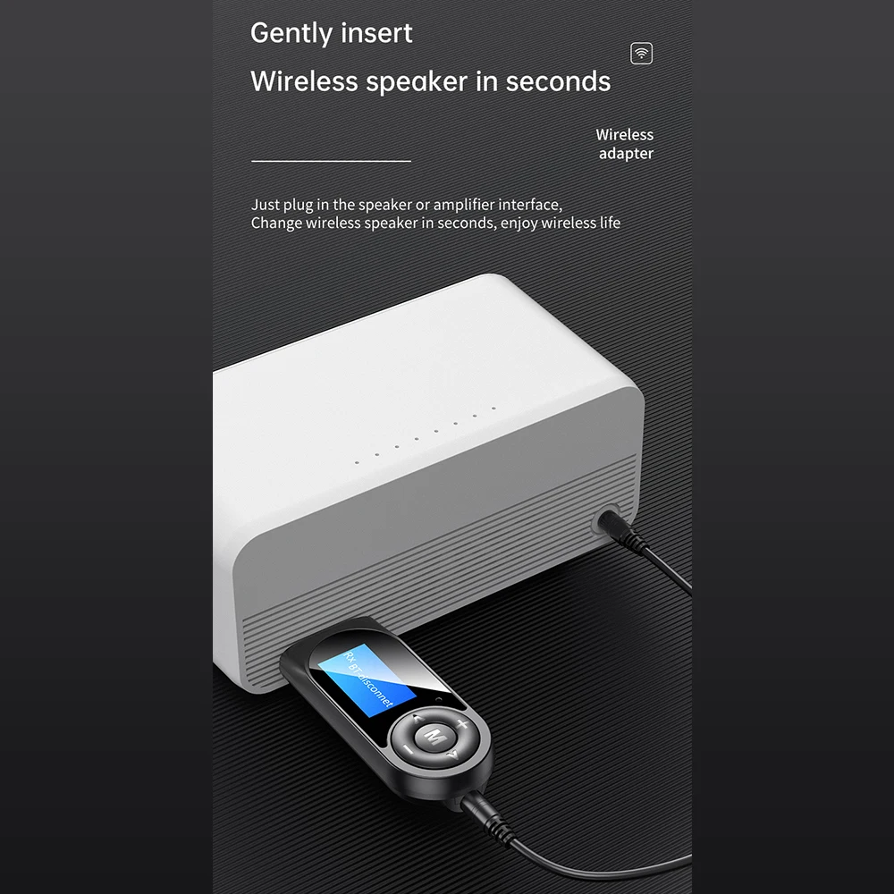 5 0 Bluetooth адаптер светодиодный экран беспроводной аудио синий зуб передатчик