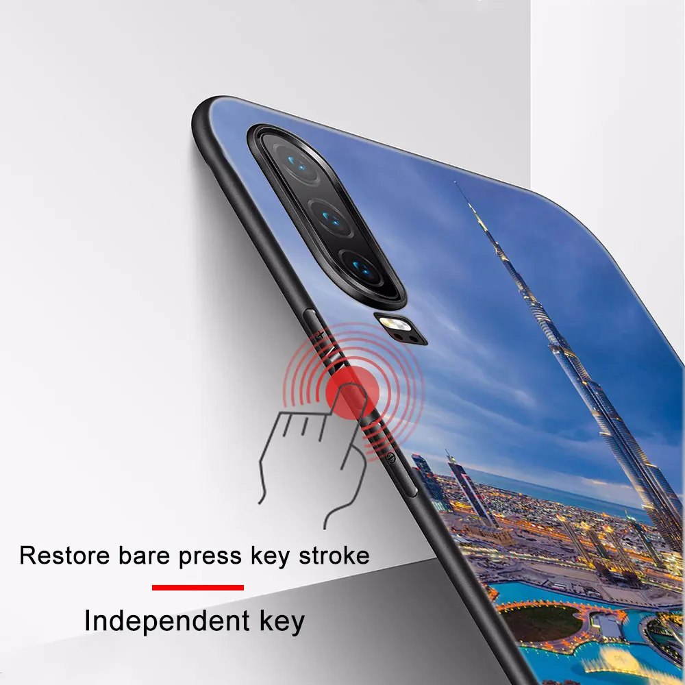 

Landscape city Case for Huawei P30 P40 P20 Pro Lite Mate 40 30 20 Lite Pro Honor 30 20 10 9X Pro Lite P Smart 2020 TPU Cover