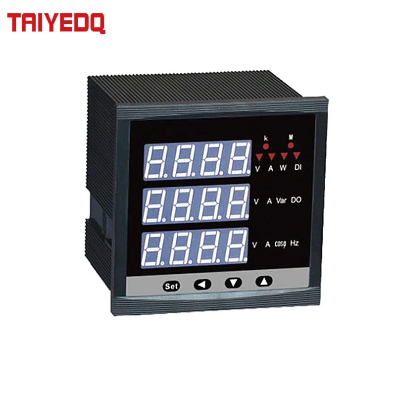 

Three-Phase Multi-Function Digital Display Power Meter To Measure Three-Phase Voltage Current Power And Frequency RS485