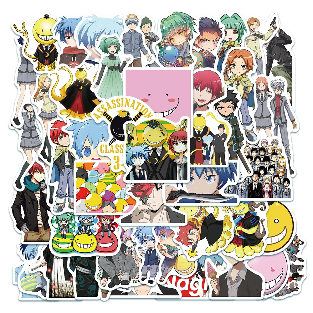 

10/30/50PCS Anime Assassination Classroom Cartoon Graffiti Sticker Notebook Guitar Skateboard Gift Toy Sticker Wholesale