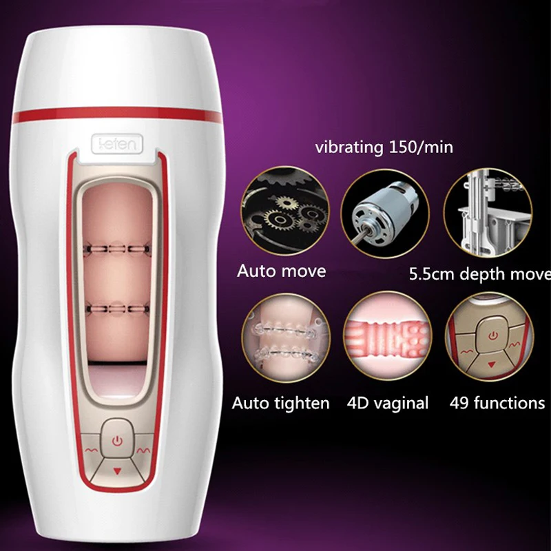 Leten 10 скоростей сосающий мастурбатор для мужчин искусственная вагина карманная