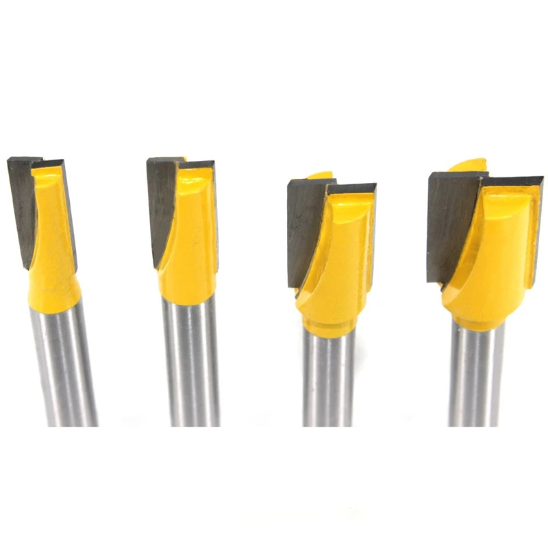 

4 Pcs 8mm Shank Straight Router Bit Set 8mm 9.5mm 12mm 16mmTrimming Cutter for All Kinds of Straight Cut Routing