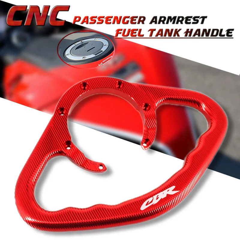 

Motorcycle CNC Passenger Handgrips Hand Grip Tank Grab Bar Handles Armrest For HONDA CBR600RR CBR1000RR CB1000R CBR 600RR 1000RR