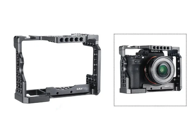 cage only UURig C-A73 клетка для камеры для sony A7III Стандартный Arca-style быстросъемная пластина с верхней ручкой для sony a7iii A7R3 A7M3 - Цвет: cage only