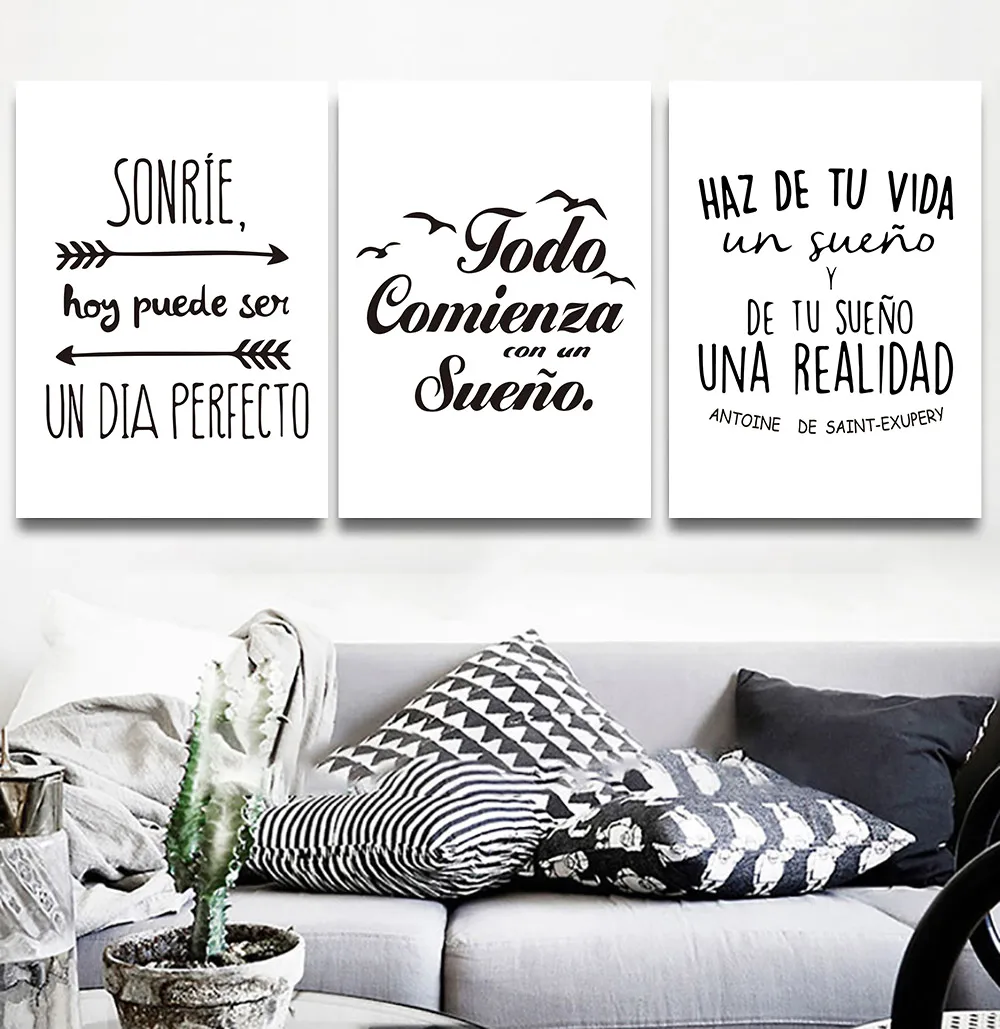 Плакаты и принты с позитивными цитатами Постер в скандинавском стиле