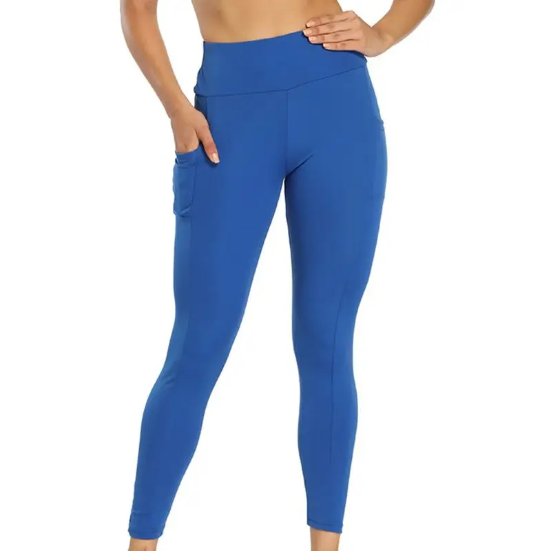 

Women High Waist Yoga Pants Ruched Butt Lifting Sports Workout Leggings Pockets XXUF