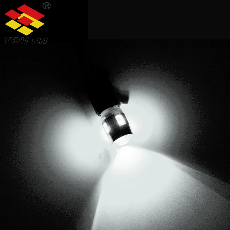 

YOUEN BA9S 6SMD 5630 LED Canbus lamps Error Free t4w Car LED bulbs interior Lights Car Light Source parking 12V White 8000K