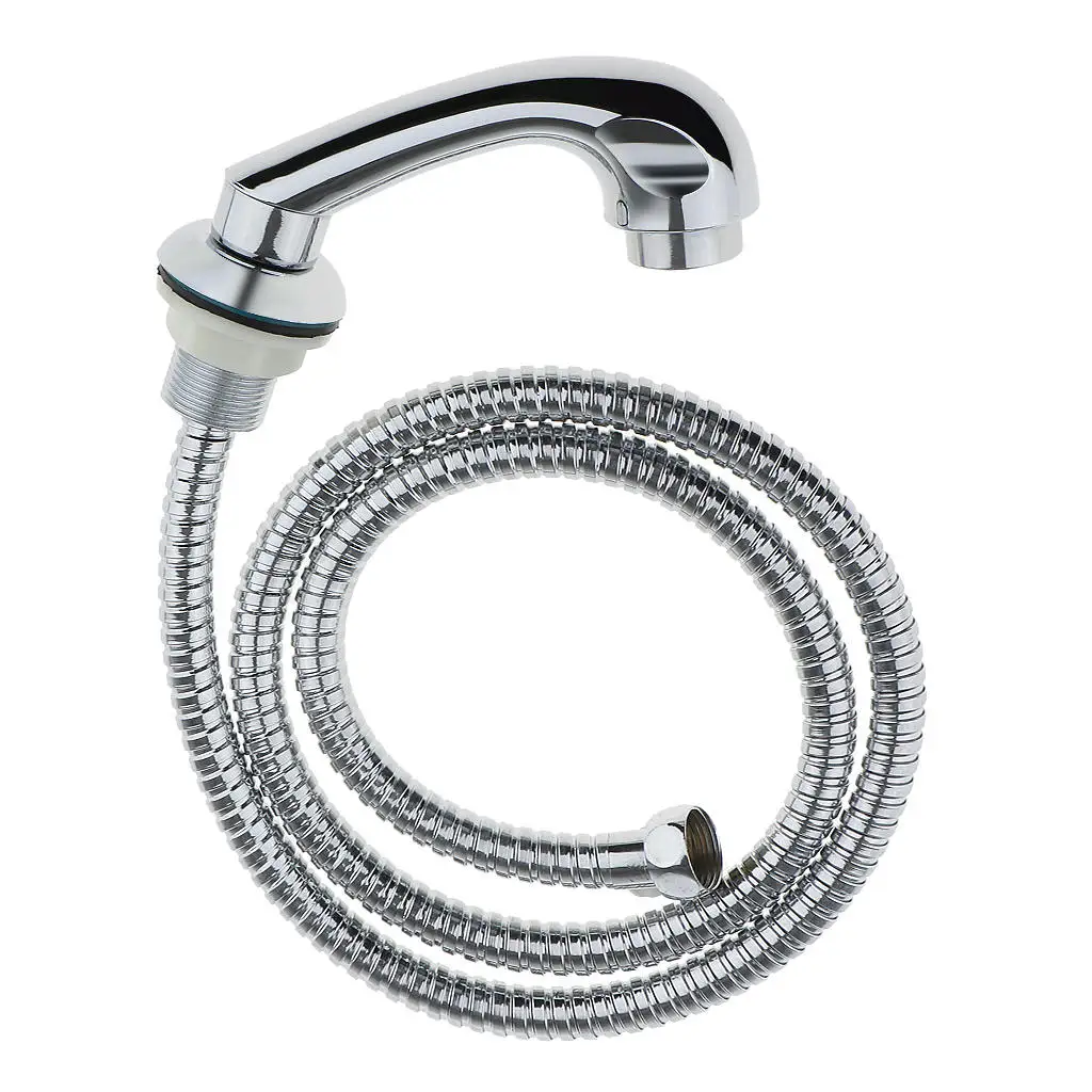 

1pc Professional Shampoo Bowl Sink Spray Hose Wash Beauty Salon Barber Equipment Sprayer Faucet Silver/ Black