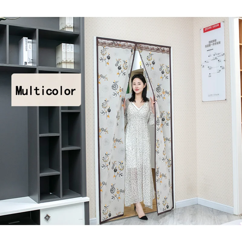 Высококачественная летняя ветрозащитная Автоматическая дверная занавеска для