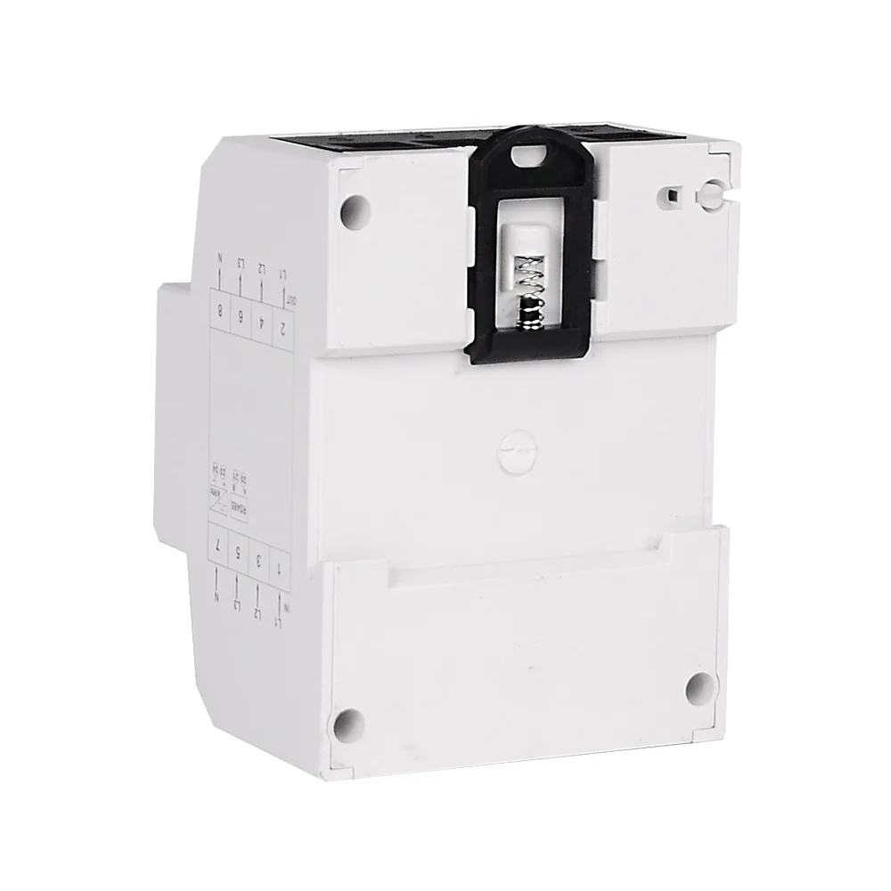 RS485 Modbus Rtu din-рейка 3 фазы 4 провода электронный ваттметр Потребляемая Мощность счетчик энергии 5-80A 380 В переменного тока 50 Гц ЖК-подсветка