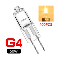 100pcs g4 12v ultra low price halogen lights lamp g4 bulb inserted beads crystal lamp led halogen bulbs 5w10w20w35w50w